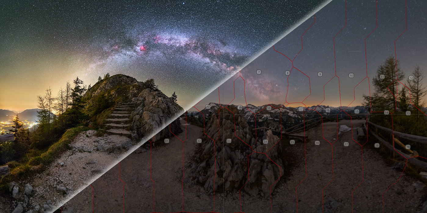 Bildbearbeitung Astrofotografie Milchstraße